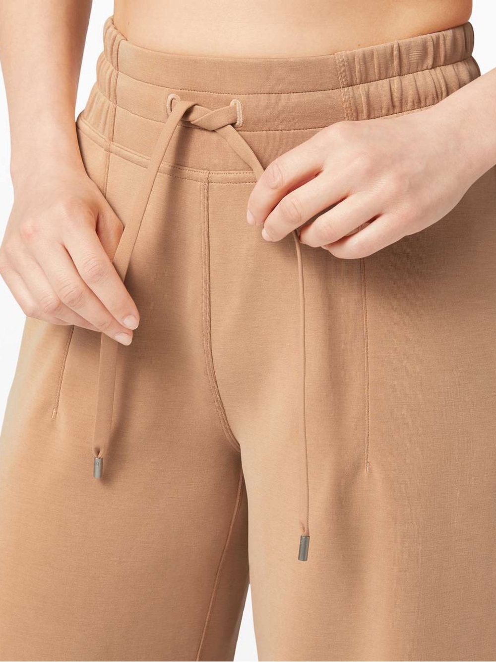Lululemon Soft Ambitions High Rise Crop Beech Wood Size 8 Activewear Athleisure - Picture 4 of 11